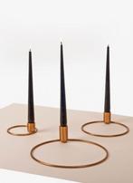 ORBITAL SET OF 3 BRASS DESIGN BY ALAIN GILLIS, Ophalen of Verzenden