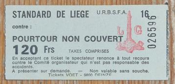 Oud voetbalticket Standard de Liège ticket foot beschikbaar voor biedingen
