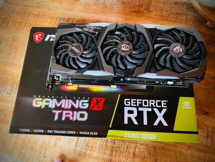 MSI GForce RTX 2080 Super Gaming X Trio, Informatique & Logiciels, Cartes vidéo, Comme neuf, Enlèvement ou Envoi
