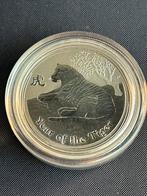 1/2 oz Lunar II Year of the Tiger 2010 (oplage 50.035 stuks), Enlèvement ou Envoi, Argent