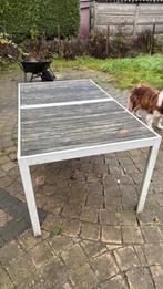 Gratis tuinset, Tuin en Terras, Tuintafels, Ophalen, Gebruikt, Rechthoekig, Aluminium