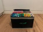 Boîte de 166 marqueurs recto-verso, Hobby & Loisirs créatifs, Dessin, Enlèvement ou Envoi, Comme neuf, Crayon ou Feutre