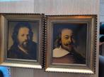 2 kleine kaders reproducties van grote schilders, Enlèvement ou Envoi