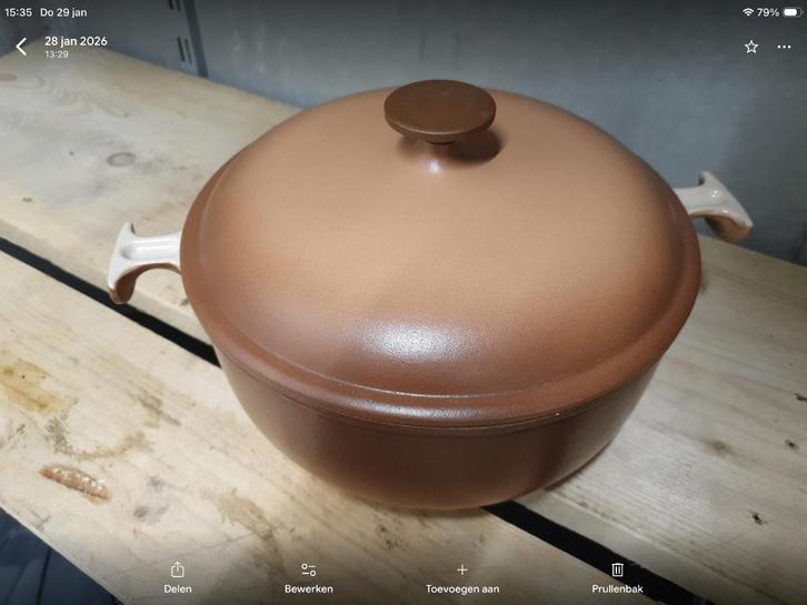 Le Creuset gietijzeren pannen 20/23/26 cm, Huis en Inrichting, Keuken | Potten en Pannen, Zo goed als nieuw, Pannenset, Gietijzer