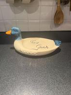 Vintage serveerbord Foie Gras in de vorm van eend, Antiek en Kunst, Ophalen of Verzenden