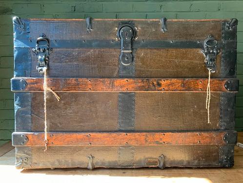 Reiskoffer L.E. Morrison & Co Indianapolis Trunk Voyage, Antiek en Kunst, Curiosa en Brocante, Ophalen