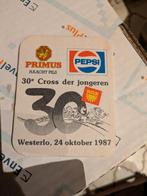 30 cross der jongeren 1987, Verzamelen, Ophalen of Verzenden, Zo goed als nieuw, Viltje(s)