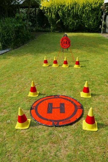 Professionele landingspad voor drone met rubberen kegels  beschikbaar voor biedingen
