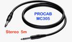 Kabel ProCab MC305 Stereo jack 6,35 m, Muziek en Instrumenten, Ophalen of Verzenden, Zo goed als nieuw