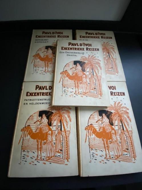 5 boeken Paul D' Ivoi 2e druk 1919 Elsevier uitgeverij, Antiek en Kunst, Antiek | Boeken en Manuscripten, Ophalen of Verzenden