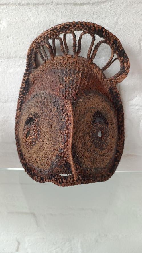 Old tribal ceremonial yams mask Abelam Wosera Sepik Papoea, Verzamelen, Overige Verzamelen, Zo goed als nieuw, Ophalen of Verzenden