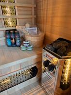 COMBI SAUNA - INFRAROOD MET OPGIETKACHEL - GRATIS MONTAGE, Sport en Fitness, Ophalen of Verzenden, Zo goed als nieuw, Fins of Traditioneel