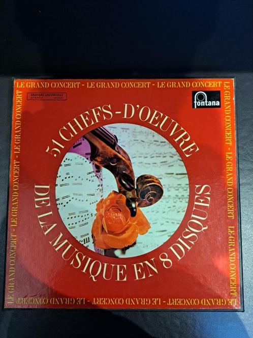 LP - Box Le Grand Concert - 51 Chefs-d'oeuvre De La Musique, CD & DVD, Vinyles | Classique, Utilisé, Enlèvement