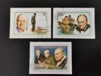Liberia 1975 - Winston Churchill - troepen, leger, Roosevelt, Postzegels en Munten, Ophalen of Verzenden, Overige landen, Gestempeld