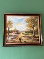 Schilderij landschap gesigneerd, Antiek en Kunst, Ophalen