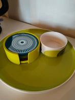 Salt and pepper glas onderzetters serveerboed en kommetje, Verzamelen, Glas en Drinkglazen, Ophalen, Nieuw