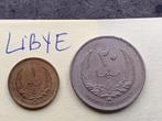Devise LIBYE: 2 pièces (?1970?), Postzegels en Munten, Munten | Afrika, Ophalen of Verzenden, Overige landen, Losse munt