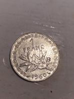 Vieille pièce d'un franc 1960, Ophalen, Frankrijk
