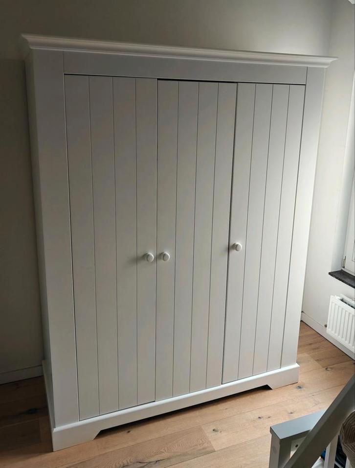Bopita Narbonne 3-deurs Kleerkast – Wit – Perfecte staat, Huis en Inrichting, Kasten | Kleerkasten, Zo goed als nieuw, 200 cm of meer