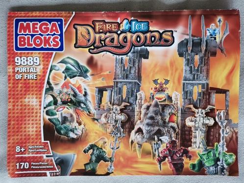 Megablocks Portal of Fire Kasteel, Kinderen en Baby's, Speelgoed | Bouwstenen, Gebruikt, Megabloks, Ophalen of Verzenden