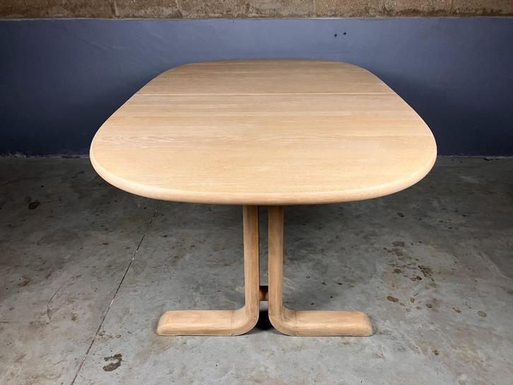 Deens Design Beuken Eettafel Ovaal Uitschuifbaar, Huis en Inrichting, Tafels | Eettafels, Zo goed als nieuw, Vijf personen of meer