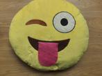 Emoji Emoticon Smiley Kussen-Tong Knipogen, Ophalen, Zo goed als nieuw, Overige typen