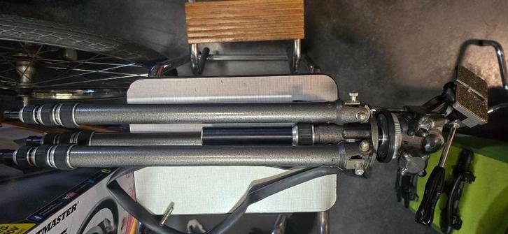 zwaar camerastatief tot 195cm hoog, Audio, Tv en Foto, Fotografie | Statieven en Balhoofden, Gebruikt, Driepoot, 175 cm of meer