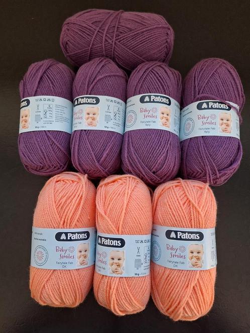 8 Patons Baby Smiles mez naald 4mm 7 bollen  +1bol 47gr, Hobby en Vrije tijd, Breien en Haken, Nieuw, Breien of Haken, Wol of Garen