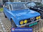 Alfa Romeo Giulia 1978 | Route 66 auctions, Auto's, Oldtimers, 4 deurs, Blauw, Bedrijf, Handgeschakeld