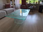 Zeer mooie Salontafel in glas, Ophalen, 100 tot 150 cm, 50 tot 100 cm, Modern