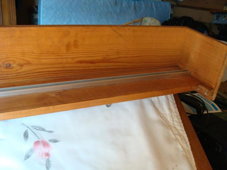 cache-rail en bois avec rail inox, pour tenture, Huis en Inrichting, Stoffering | Gordijnen en Lamellen, Ophalen