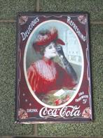 Coca - Cola reclamebord, Utilisé, Enlèvement ou Envoi, Panneau publicitaire