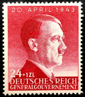 DR:Generalgouvernement 54ste verjaardag A.H.1943 POSTFRIS beschikbaar voor biedingen
