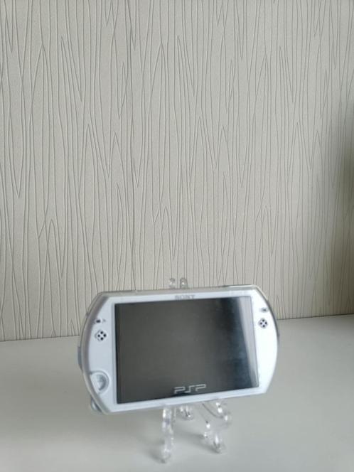 PSP Go, Pearl White (custom firmware), Games en Spelcomputers, Spelcomputers | Sony PSP, Gebruikt, PSP Go, Wit, Met games, Ophalen of Verzenden