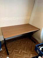 GRATIS Studeer Houtenfineer 80x140 bureau op ALU poten, Enlèvement, Utilisé, Bureau