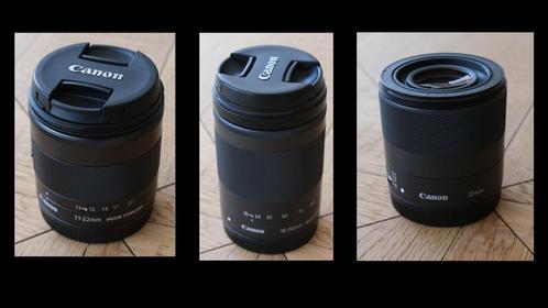 3 Canon EF-M 11-22mm 32mm verschillende prijzen, TV, Hi-fi & Vidéo, Photo | Lentilles & Objectifs, Comme neuf, Enlèvement ou Envoi