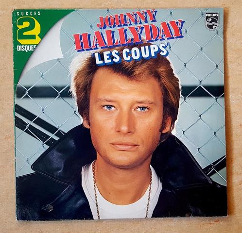 Johnny Hallyday "LES COUPS" // 2 Vinyles LP 33T (24 Titres), CD & DVD, Vinyles | Autres Vinyles, Utilisé, 12 pouces, Enlèvement ou Envoi