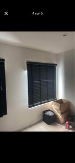 Store venitien en bois ravi noir 50 mm 120x175cm, Maison & Meubles, Enlèvement, Noir