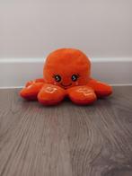 Knuffeltje flip octopus - oranje, rood - 10cm, Kinderen en Baby's, Speelgoed | Knuffels en Pluche, Ophalen, Zo goed als nieuw