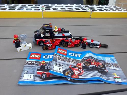 Lego City Racemotor transport 60084, Enfants & Bébés, Jouets | Duplo & Lego, Comme neuf, Lego, Ensemble complet, Enlèvement