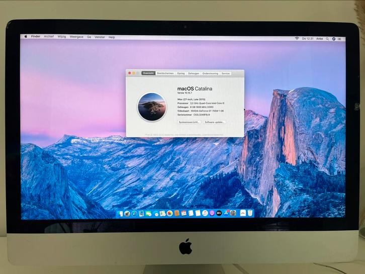 Apple IMac 27”, Computers en Software, Apple Desktops, Zo goed als nieuw, iMac, Ophalen
