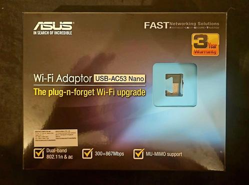 Asus AC53 Nano Wi-Fi usb adapter, Computers en Software, Netwerkkaarten, Zo goed als nieuw, Ophalen of Verzenden