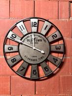 Metalen wandklok 75 cm, Huis en Inrichting, Ophalen, Zo goed als nieuw, Wandklok