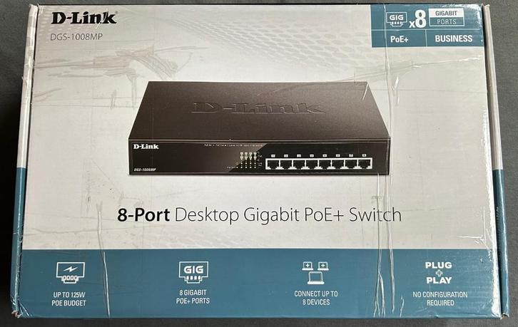 Switch - D-Link DGS-1008MP, Informatique & Logiciels, Commutateurs réseau, Utilisé, Enlèvement ou Envoi