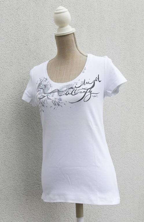 Mooi Esprit XL T-shirt, Kleding | Dames, T-shirts, Zo goed als nieuw, Maat 38/40 (M), Wit, Ophalen of Verzenden