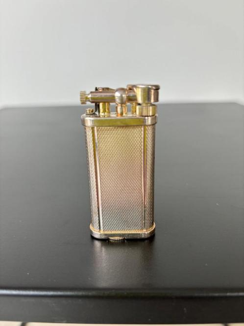 Vintage Dunhill Unique Silver Plated Barley Grain Aansteker, Verzamelen, Rookartikelen, Aanstekers en Luciferdoosjes, Gebruikt