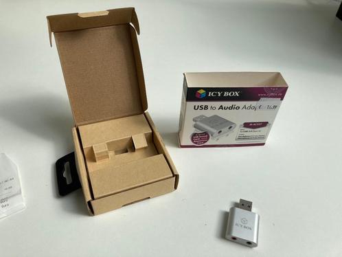 USB to Audio adapter (ICY BOX), Audio, Tv en Foto, Audiokabels en Televisiekabels, Zo goed als nieuw, Ophalen of Verzenden