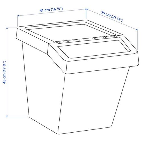 VERKOCHT - 3 was- of afvalbakken met deksel Ikea Sortera, Dieren en Toebehoren, Kattenbakken, Zo goed als nieuw, Gesloten, Ophalen