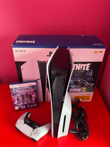 Ps5 slim disk edition + 1 spel werkt perfect beschikbaar voor biedingen