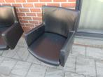 3 chaises relax en cuir. couleur noir, Utilisé, Enlèvement ou Envoi